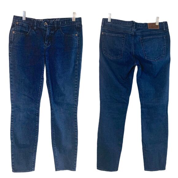 Madewell Women's Jeans Slim Fit 8" Mid Rise Ankle Dark Blue Indigo Wash Size 28 - Picture 7 of 7